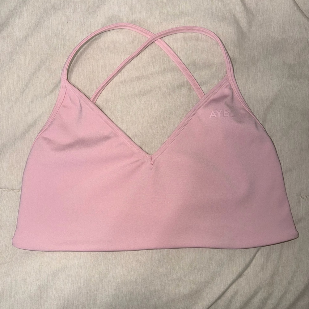 AYBL Pink Strappy Crop Top